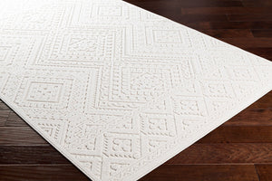 Livabliss Greenwich Global Pattern Polypropylene Rug with High Low Texture for Indoor Outdoor Use Beige 7'9" x 10' GWC2304-71010
