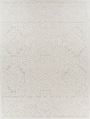Livabliss Greenwich Global Pattern Polypropylene Rug with High Low Texture for Indoor Outdoor Use Beige 7'9" x 10' GWC2304-71010