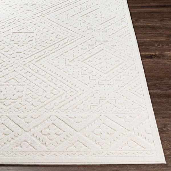 Livabliss Greenwich Global Pattern Polypropylene Rug with High Low Texture for Indoor Outdoor Use Beige 7'9" x 10' GWC2304-71010
