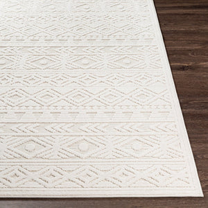 Livabliss Greenwich Bohemian Global Pattern Polypropylene Area Rug Low Pile Living Room Accent Beige 5'1" x 7'3" GWC2305-5373