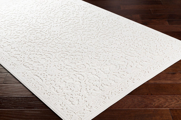 Livabliss Greenwich Traditional Polypropylene Woven Rug for Entryways Patios and High Traffic Spaces Beige, Charcoal 7'9" x 10' GWC2310-71010