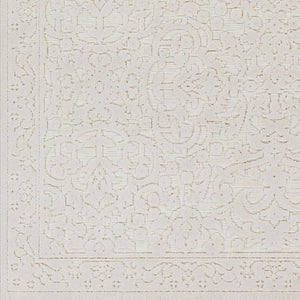 Livabliss Greenwich Traditional Polypropylene Woven Rug for Entryways Patios and High Traffic Spaces Beige, Charcoal 7'9" x 10' GWC2310-71010