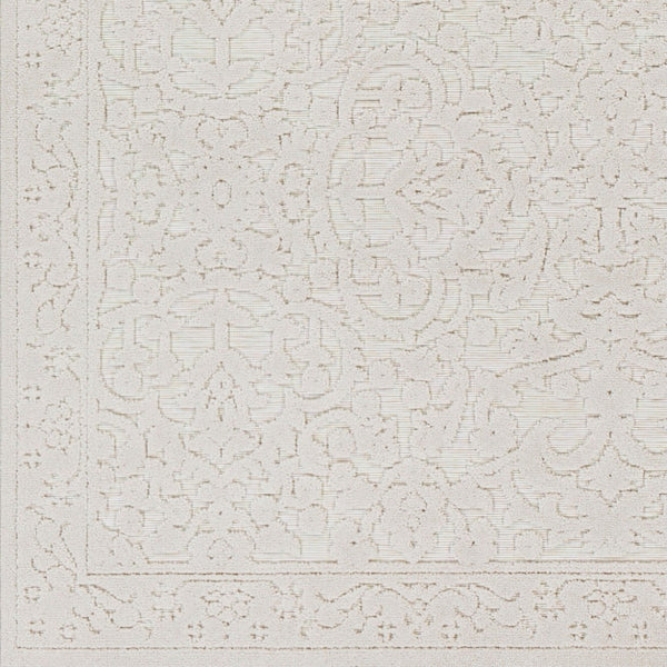 Livabliss Greenwich Traditional Polypropylene Woven Rug for Entryways Patios and High Traffic Spaces Beige, Charcoal 7'9" x 10' GWC2310-71010