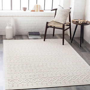 Livabliss Greenwich Global Pattern Polypropylene Accent Rug for Entryway or Covered Patio Use Beige 9' x 12' GWC2315-9212