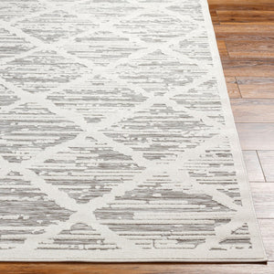 Livabliss Greenwich Bohemian Geometric Polypropylene Accent Rug Woven in Turkey for Entryways White, Medium G 1'11" x 2'11" GWC2328-2211