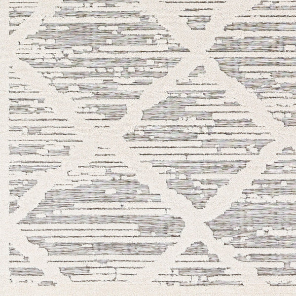 Livabliss Greenwich Bohemian Geometric Polypropylene Accent Rug Woven in Turkey for Entryways White, Medium G 1'11" x 2'11" GWC2328-2211