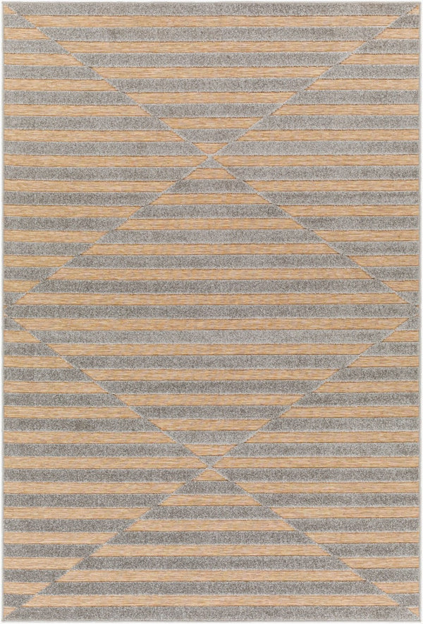 Livabliss Greenwich Machine Woven Polypropylene Geometric Modern Rug for Entryway or Patio Olive, Tan 1'11" x 2'11" GWC2335-2211