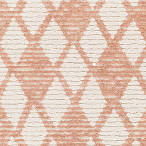 Livabliss Greenwich Geometric Polypropylene Area Rug Turkey Woven Low Pile Entryway Accent Dusty Pink, Whi 7'9" x 10' GWC2340-71010