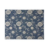 Christopher Knight Home® - Noble House - Wildflower Outdoor 7'10" X 10' Botanical Area Rug, Blue and Ivory