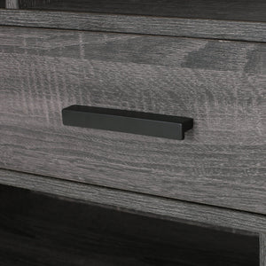 English Elm Christopher Knight Home® - CUBE Contemporary Cube Unit Bookcase in Grey Oak with Faux Wood, Iron Legs, Shelves, Drawer & Cabinets 66446.00