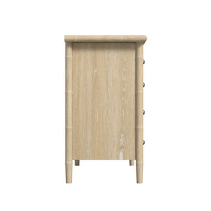 A.R.T. Furniture Haven Bachelor's Chest: Vintage-Inspired Storage with Ribbed Drawers & Soft Sun-Bleached Finish 339158-2325