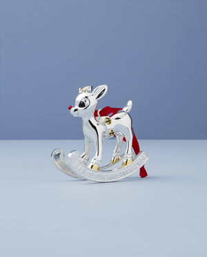 Lenox 2024 Baby's 1st Christmas Rudolph Ornament Metallic, SLVR PLATE METAL 895757