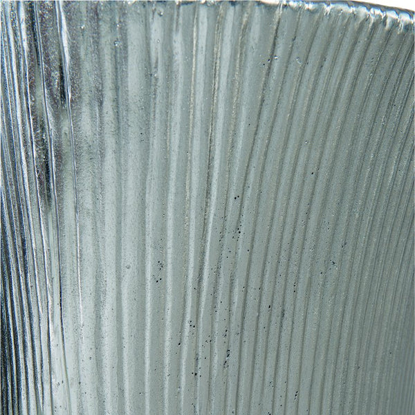 Bernhardt Bernhardt Sculptural Serpentine 60" Round Dining Table — Bright Nickel Aluminum Base, Clear Glass Top Excellence K1229