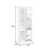 Display Curio Cabinet in Light Gray Gray P021714 Pulaski Furniture