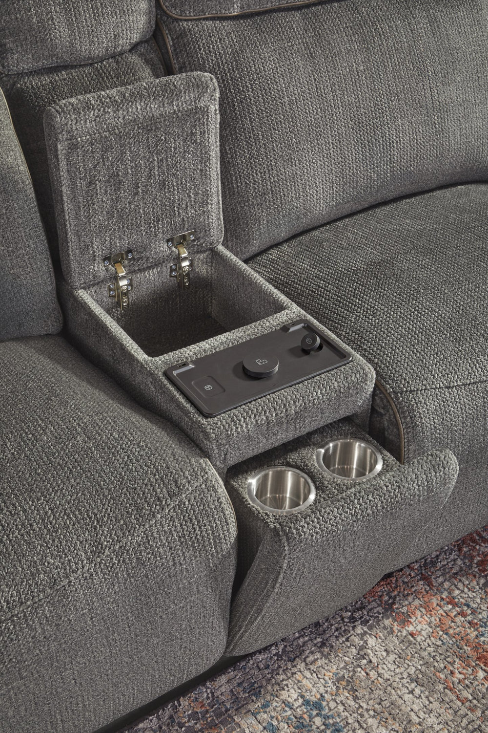 Parker House Parker Living Alpine - Modern Power Zero Gravity Recliner With Usb Ports And Wireless Charger Grey 100% Polyester (W) Malp#860t-aimd