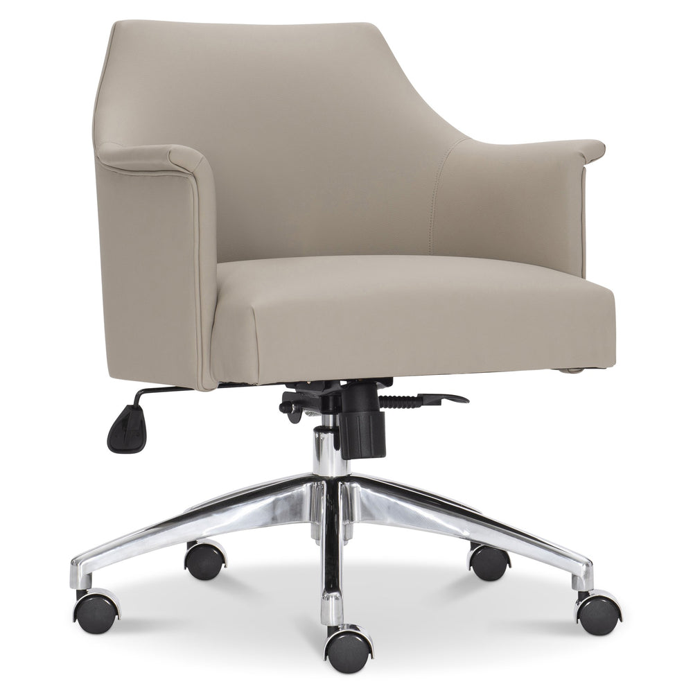 Bernhardt Bernhardt Tiemann Office Chair With Plush Upholstery, Ergonomic Tilt, Stainless Swivel Base For Comfort D11002