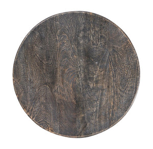 Hooker Furniture Commerce Pyramid Side Table In Solid Mango Wood, Rustic Dark Finish, Compact Shelf For Livingroom Decor 7228-50011-89