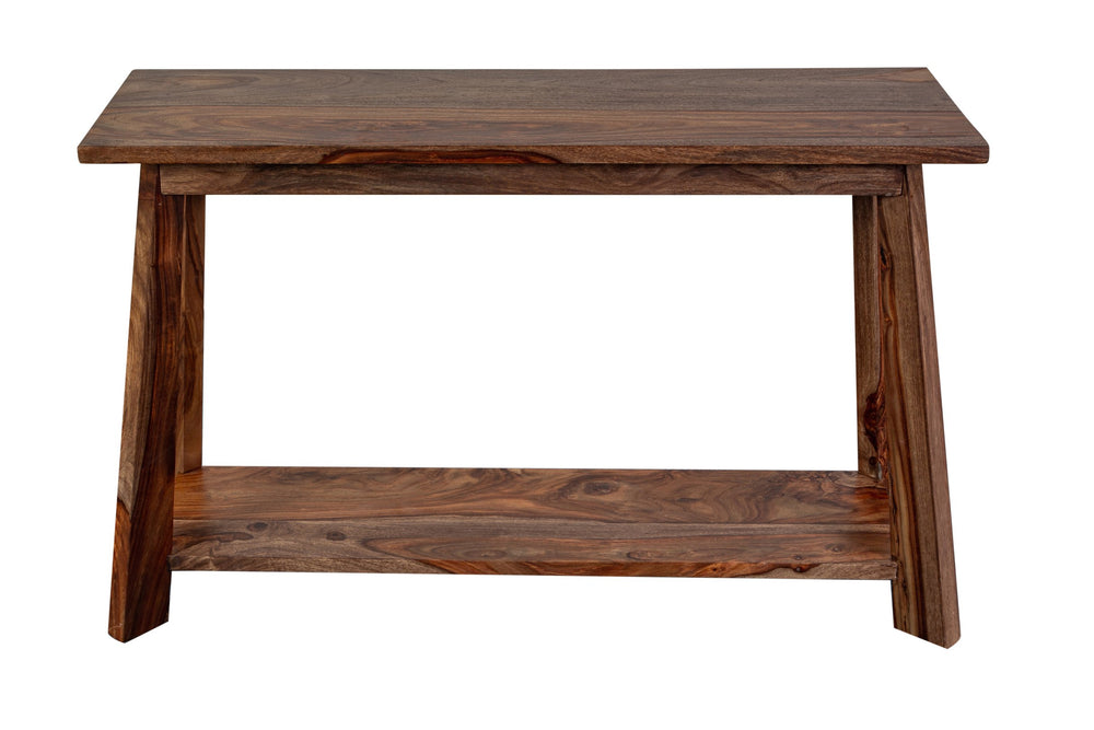 Porter Designs Kalispell Solid Sheesham Wood Console Table - Timeless Arts & Crafts Elegance Brown Wood 05-196-10-2439