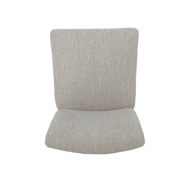 English Elm Christopher Knight Home® - Contemporary Button-Tufted Fabric Counter Stools Set of 2 with Espresso Legs, Waffle Stitch Comfort LIGHT GREY 71254.00LGRY