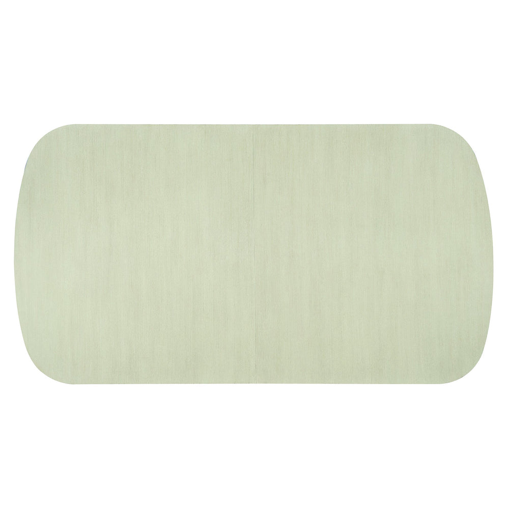 Bernhardt Bernhardt East Hampton Cerused Linen Dining Table With Two 20" Leaves, Two-Pedestal Neo-Traditional Design K1429