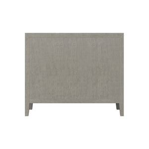 Bernhardt Bernhardt Cerused Greige Linea Bachelor's Chest — Bowfront Oak Veneers, Jewelry-Like Metal Pulls, Rustic-Modern Storage 384230G