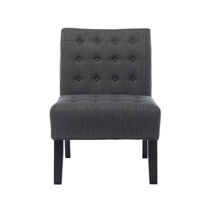 English Elm Accent Slipper Chairs Set of Two Button Tufted Plush Upholstered Living Room Pair 70752.00