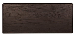 Hooker Furniture Americana Distressed Bachelor Chest With Scalloped Base, Antique Bronze Pulls, 4 Self-Closing Drawers, Timeless Appeal Blacks 7050-90217-89