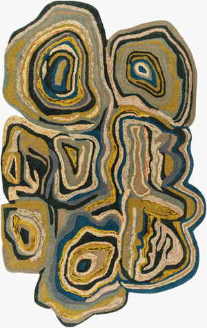 Surya Gypsy Gyp-201 Hand-tufted 2' X 3' Wool Rug - Luxurious High/Low Design For Modern Home Decor Gray Wool Gyp201-23