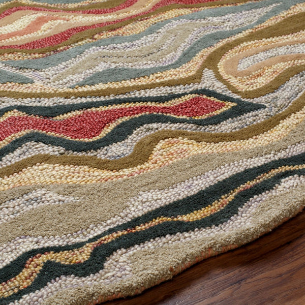 Surya Gypsy Gyp-201 Hand-tufted 2' X 3' Wool Rug - Luxurious High/Low Design For Modern Home Decor Burgandy Wool Gyp202-23