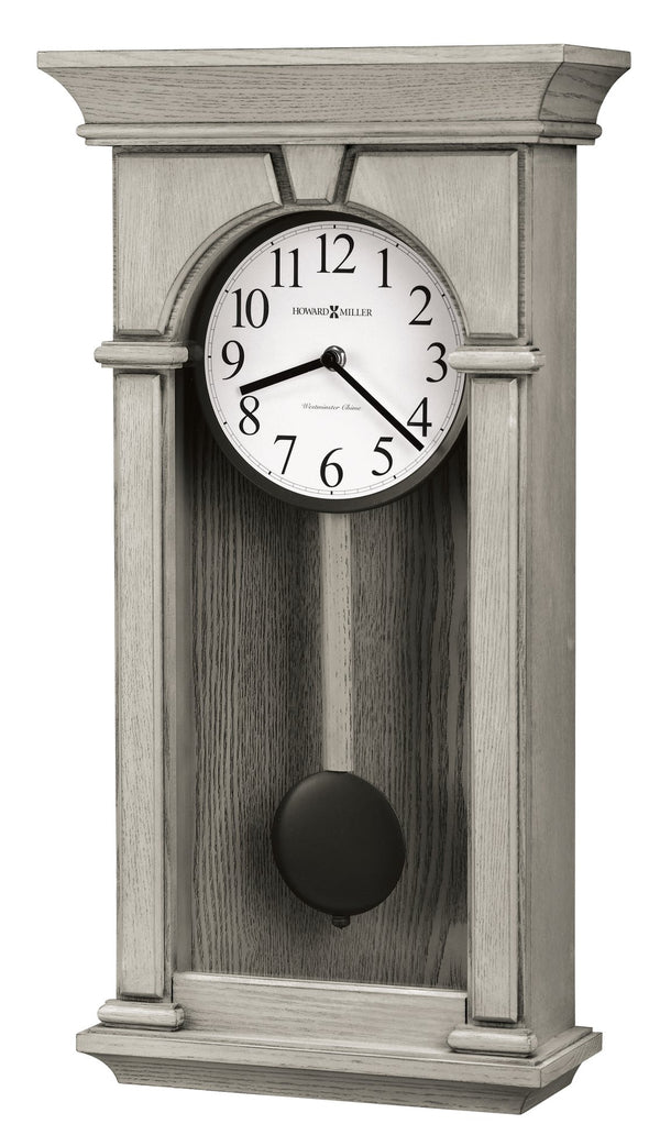 Hekman Furniture 625800 Elegant Pendulum Wall Clock With Westminster Chime, Charcoal Finish, And Nighttime Silence  Mira Wall Clock 625800