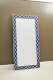 Navy Blue Floor Mirror Blue with Navy Finish P301547 Pulaski Furniture