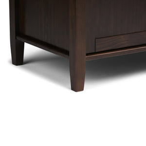 English Elm Warm Shaker - Handcrafted Entryway Storage Bench With Rich Tobacco Finish, Seating For Two, And Style B136P159724-GIGA