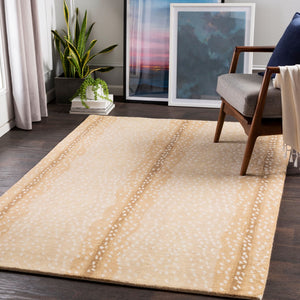 Surya Gazelle 2' X 3' Handmade Wool Rug - Modern Style, Plush Comfort, Durable Craftsmanship For Living Spaces Brown Wool Gzl2300-23