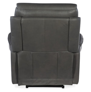 Hooker Furniture Lyra Zero Gravity Recliner In Sahara Sandalwood Leather With Power Headrest, Lumbar & Usb Port Medium Gray SS608-PHZL1-093
