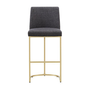 Homelegance By Top-Line Arvind Bar and Counter Stool (Set of 2) Black Metal