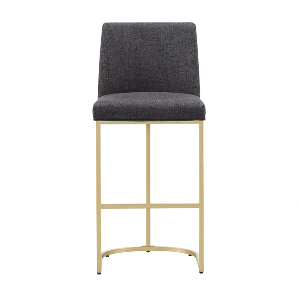 Homelegance By Top-Line Arvind Bar and Counter Stool (Set of 2) Black Metal