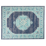 Christopher Knight Home® - Noble House - Derudder 7'10" X 10' Indoor/Outdoor Area Rug, Blue and Ivory