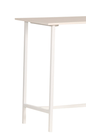 Porter Designs Porter Yuki Solid Wood Counter Table - Stylish White Design For Compact Dining Spaces & Decor White Wood 07-108-08-8653