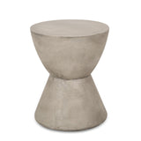 Christopher Knight Home® - Noble House - Montreal Outdoor Lightweight Concrete Side Table, Light Gray