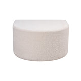 Keeler Pouf - White H0015-10819 Elk Home