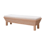 Joanne Bench - Light Oak with Boucle H0015-10821 Elk Home