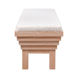 Joanne Bench - Light Oak with Boucle H0015-10821 Elk Home