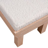 Joanne Bench - Light Oak with Boucle H0015-10821 Elk Home