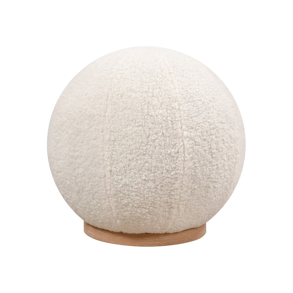 Okin Pouf - White H0015-10826 Elk Home