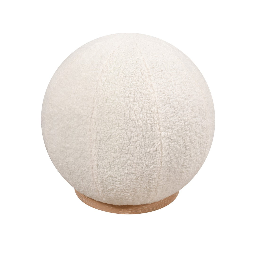 Okin Pouf - White H0015-10826 Elk Home