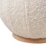 Okin Pouf - White H0015-10826 Elk Home