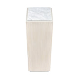 Tate Pedestal - Whitewash H0017-10807 Elk Home