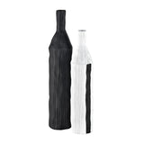 Carter Vase - Striped Black H0017-9167 Elk Home