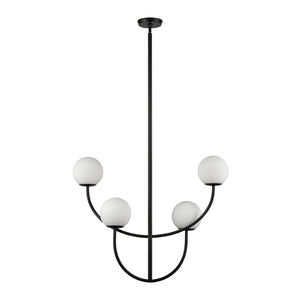 Doby 30'' Wide 4-Light Pendant - Matte Black H0018-10371 Elk Home