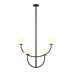 Doby 30'' Wide 4-Light Pendant - Matte Black H0018-10371 Elk Home